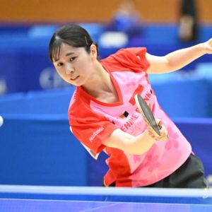 【用具のこだわり】山本愛織「軽量ラケットと横目の表ソフトで変化を重視」