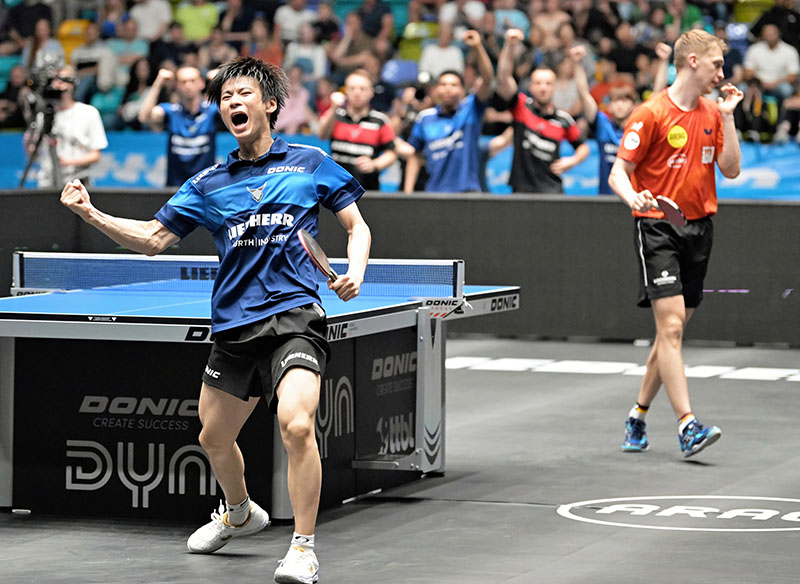 ブンデスリーガ決勝での戸上隼輔の圧巻のパフォーマンスはドイツでも絶賛