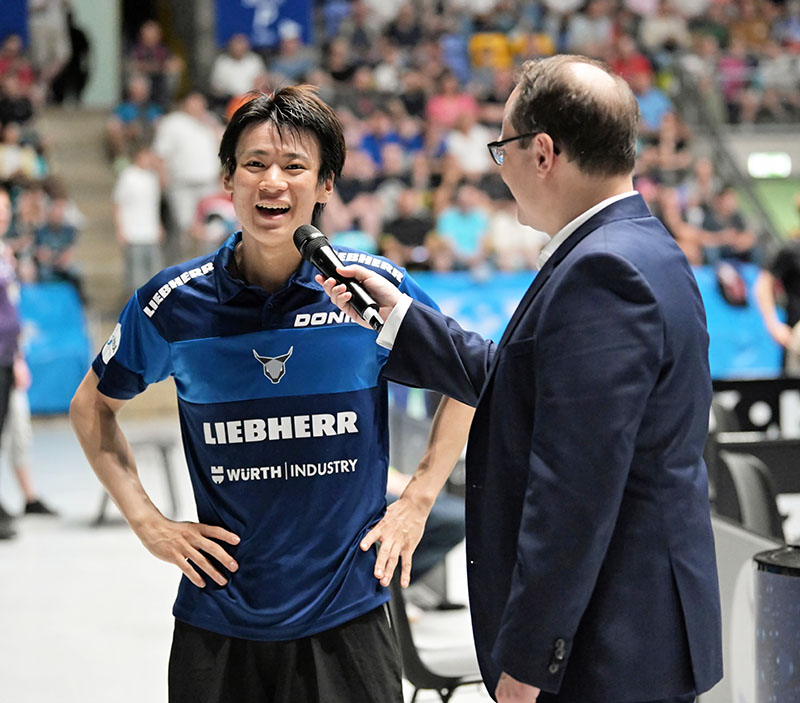 戸上隼輔がTリーグではなく、ドイツを選んだ理由。不自由だが、卓球に集中できる環境があった