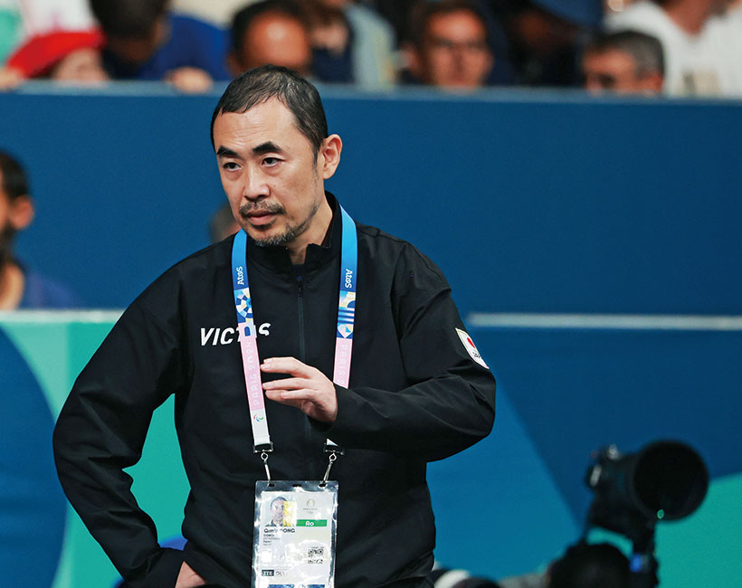 董崎岷「ブロックはまず安定が第一。次に連続での強打を防ぎ、攻守の転換を高める」