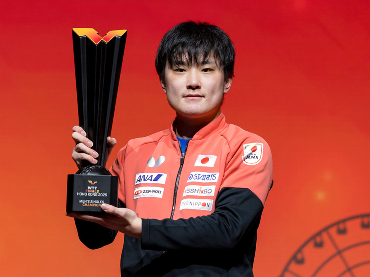 【今野の眼】称賛されるそのメンタルの強さ。張本智和、WTTファイナルズ優勝で示した存在感とその意味