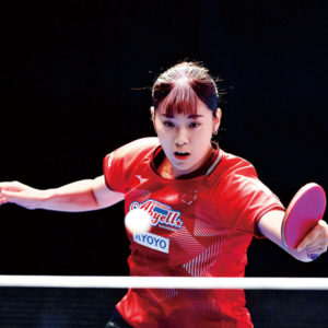 【対下回転のバックドライブ】長﨑美柚「当たるまでは脱力し、当たった瞬間に力を止める」