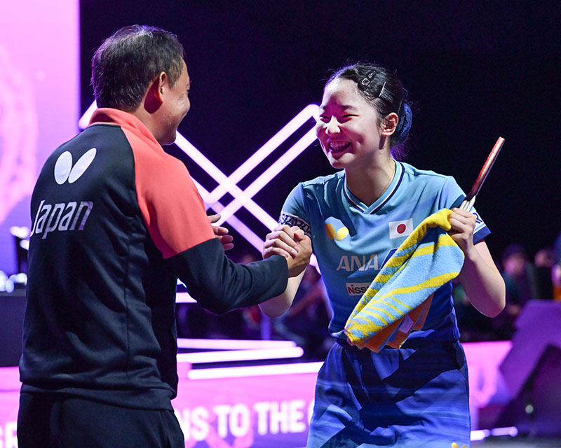WTT横浜兄妹優勝インタビュー　張本美和 「横浜では、大きな声援と拍手が聞こえて、すごく力になりました」